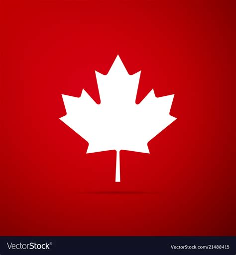 Canadian Maple Leaf Icon Canada Symbol Maple Leaf Vector Image