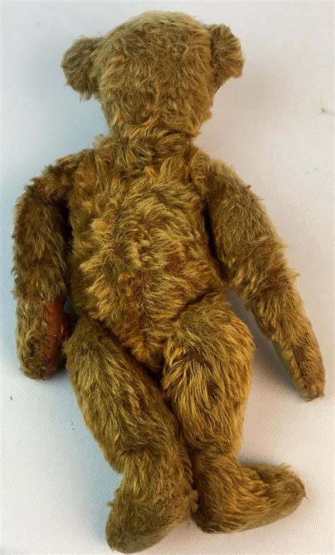 Lot Antique C 1910 Steiff Brown Mohair Jointed Teddy Bear 13