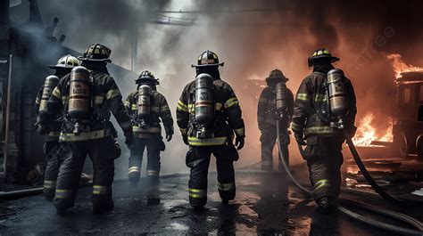Hot Firefighters Wallpaper