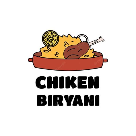 Icono De Chicken Biryani Un Plato De Cocina India Y árabe Ilustración