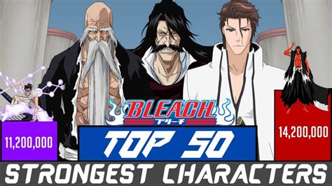 Top 50 Strongest Bleach Characters Tybw Only Bleach Power Levels