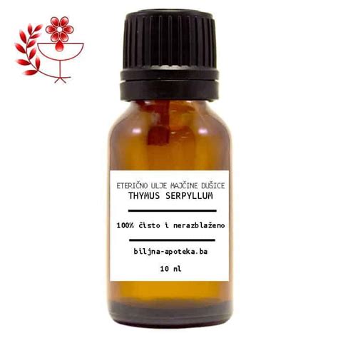 Eterično ulje majčine dušice Thymus serpyllum 10 ml