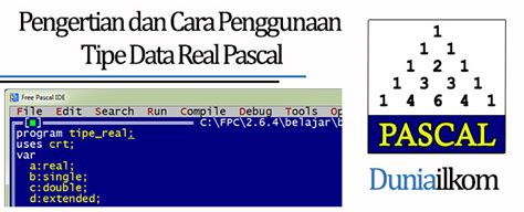 Tutorial Belajar Pascal Part Pengertian Dan Cara Penggunaan Tipe Data