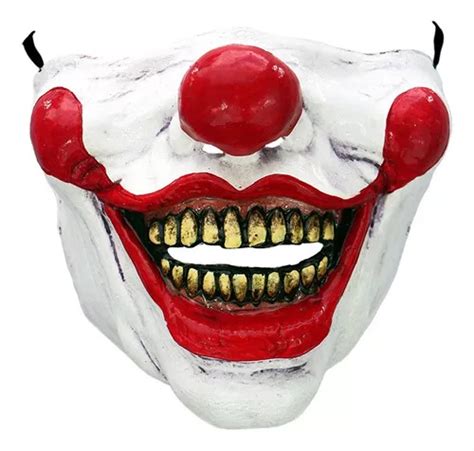 M Scara Para Festa Ghoulish Payaso Para Adultos Branco Mercadolivre