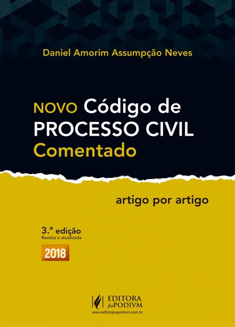 Novo Código de Processo Civil Comentado Artigo por Artigo Amazon br