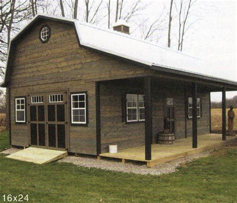 16 X 24 Shed Barn Style With Porch