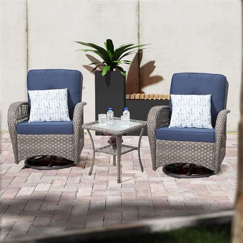 Amazon Gardenbee Patio Conversation Set Piece Rattan Patio