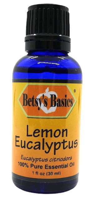 Lemon Eucalyptus Essential Oil 1 Oz Betsy S Health Foods