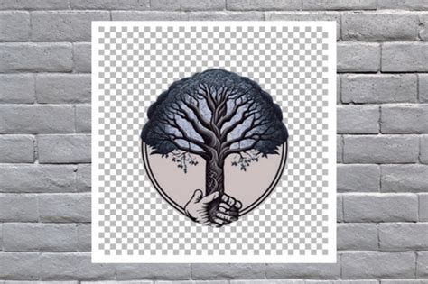 Hand Drawn Tree Avatar Art and Watercolo Graphic by Creative Designs ...