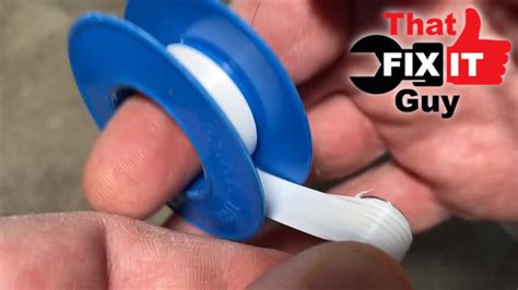 Plumber Shows How To Apply Teflon Tape And Thread Sealant YouTube