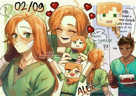 Minecraft Happy Birthday Alex By Teachiisan On Deviantart