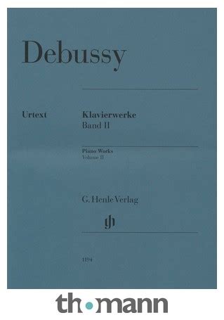 Henle Verlag Debussy Klavierwerke 2 Thomann United Kingdom