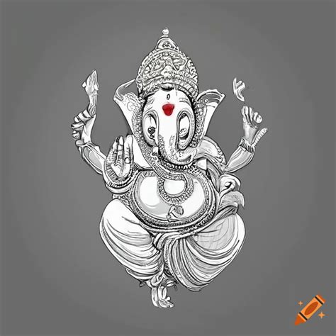 Lord Ganesha Black And White Wallpapers