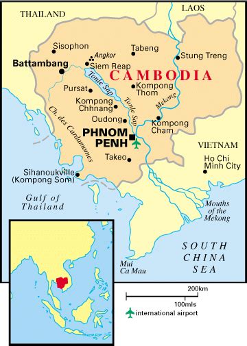 Location of Cambodia in southeast Asia | Download Scientific Diagram