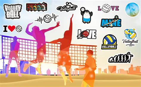 Amazon 100 Pcs Volleyball Stickers Volleyball Stickers Gifts