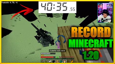 Record Speed Run Minecraft Bedrock 1 20 Tiempo 40 35 Youtube