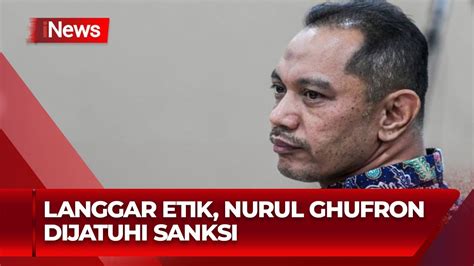 Terbukti Melanggar Kode Etik Nurul Ghufron Dijatuhi Sanksi Sedang Oleh