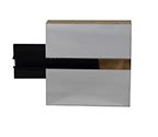 Horizontal 4x8 Acrylic Mirror 6 OC Slatwall W Black Aluminum Inserts