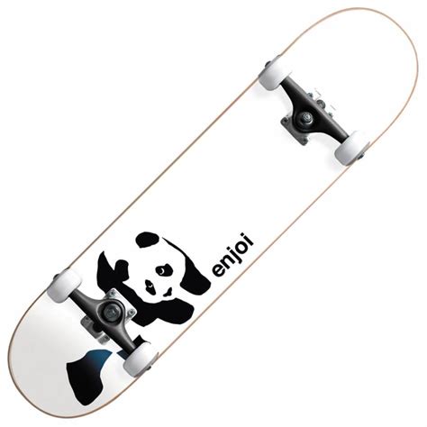 Enjoi Skateboards Whitey Panda Mini Complete Skateboard 73 Enjoi