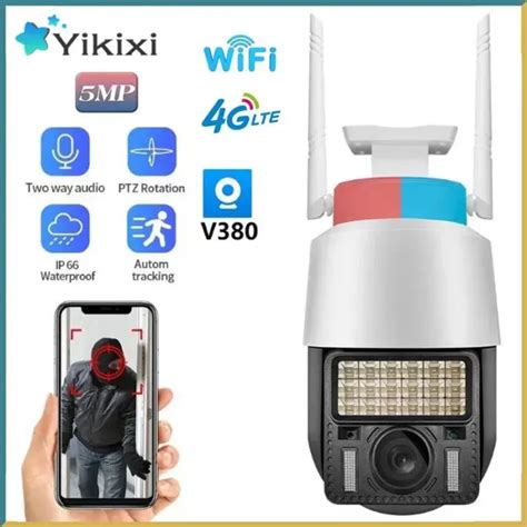 Cámara de Vigilancia Seguridad CCTV V380 Pro Para Exteriores Wifi de