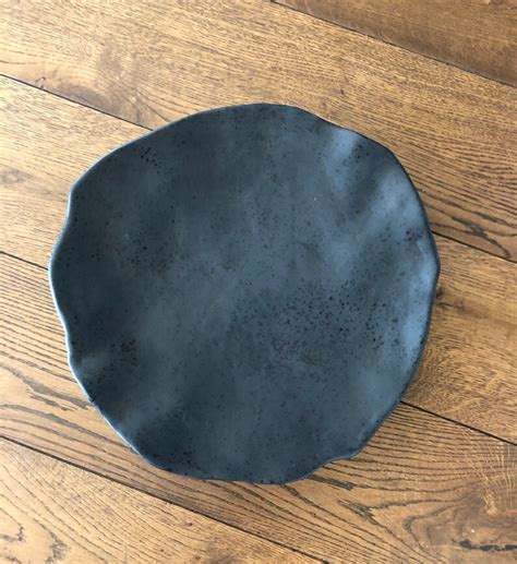 Big Contemporary Ceramic Platter Large Serving Plate Xl Etsy Uk