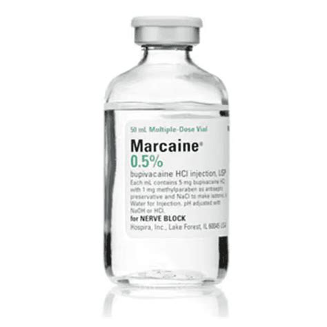 Marcaine™ Bupivacaine Hcl 5 Mg Ml Injection Multiple Dose Vial 50 Ml