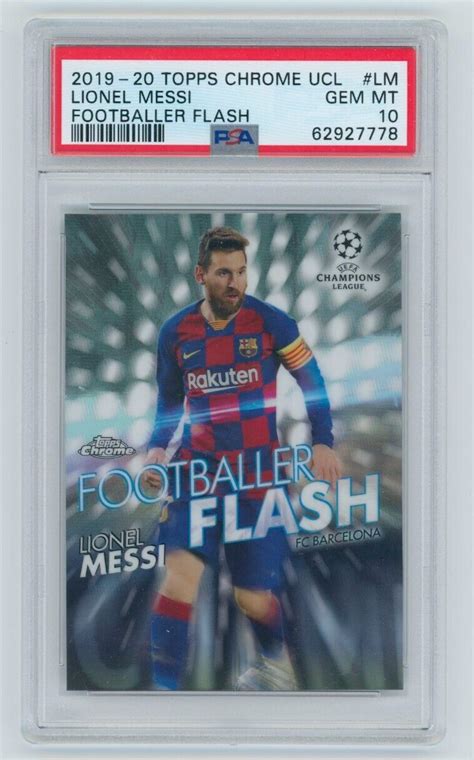 Lionel Messi 2019 Topps Chrome UEFA Champions League FF LM Footballer