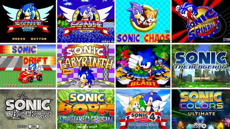 Evolution Of Sonic Intro Screen 1991 2021 Youtube