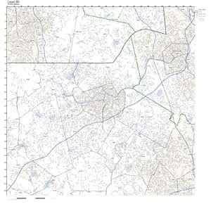 Amazon.com - Lowell, MA ZIP Code Map Laminated - Prints