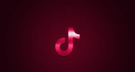 Download Red TikTok Logo Wallpaper | Wallpapers.com