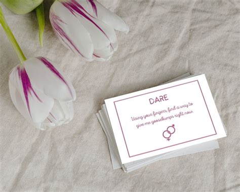 Printable Game for Couples Dirty Truth or Dare Intimate Couples Game ...