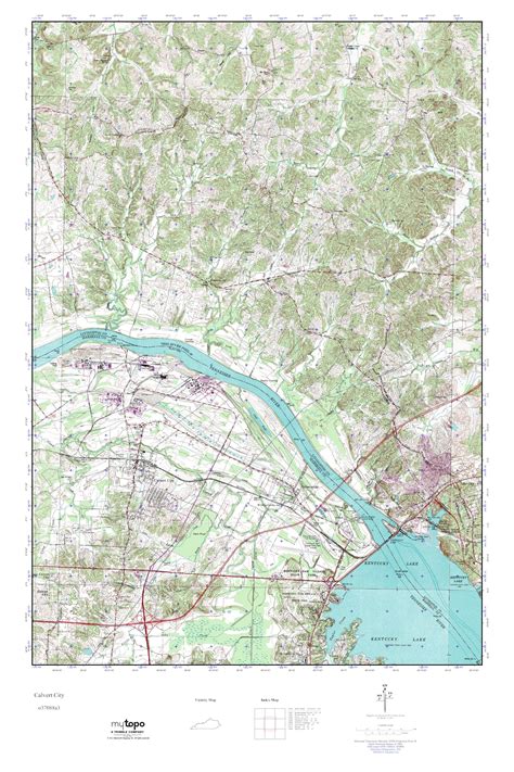 Mytopo Calvert City Kentucky Usgs Quad Topo Map