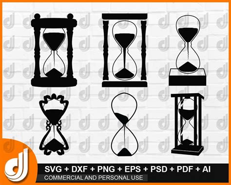 Hourglass Svg Bundle Hourglass Svg Hourglass Clipart Cut Etsy