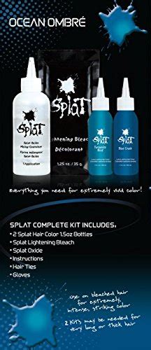 Splat Ombre Ocean Original Complete Blue Ombre Hair Dye Kit Semi