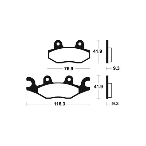 Plaquettes de Frein Avant TECNIUM MX Quad Métal Fritté MO378 TGB EMP