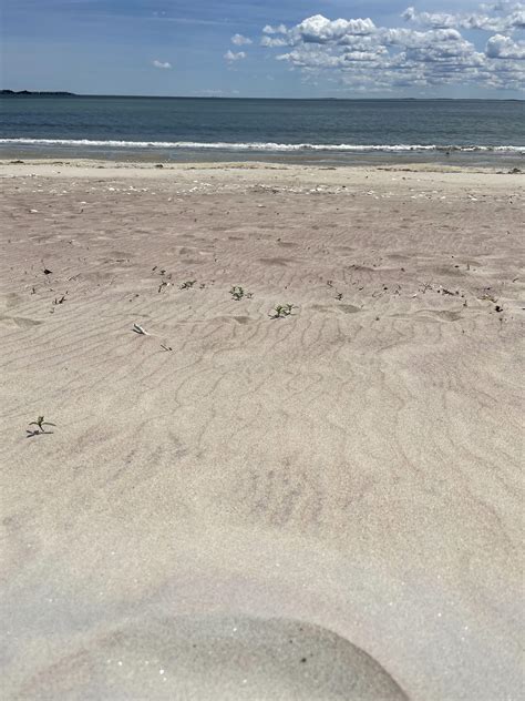 red tinge  sand  revere beach rrevere