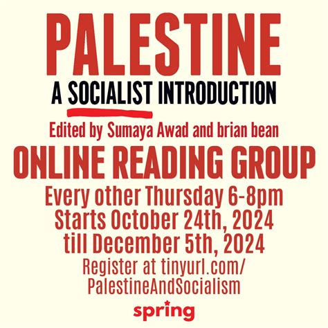Reading Group: “Palestine: A Socialist Introduction” - Spring