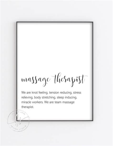 Massage Therapist Life Esthetician Decor Spa Quote Salon Etsy Massage Therapy Quotes