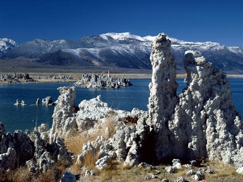 Desktop Wallpapers Natural Backgrounds Tufa Formations Mono Lake