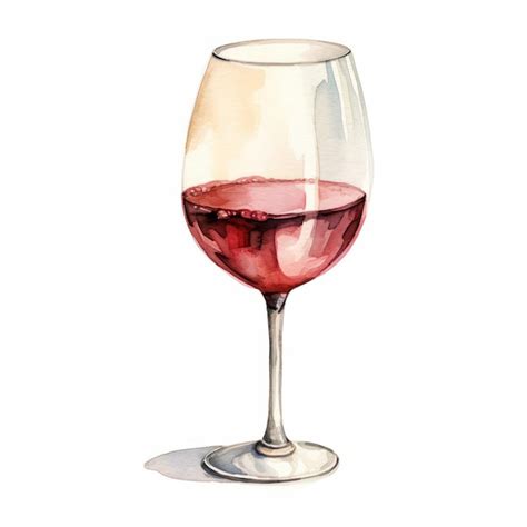 Premium Photo Watercolor Wine Glass Illustration In Tetsuya Ishida Style