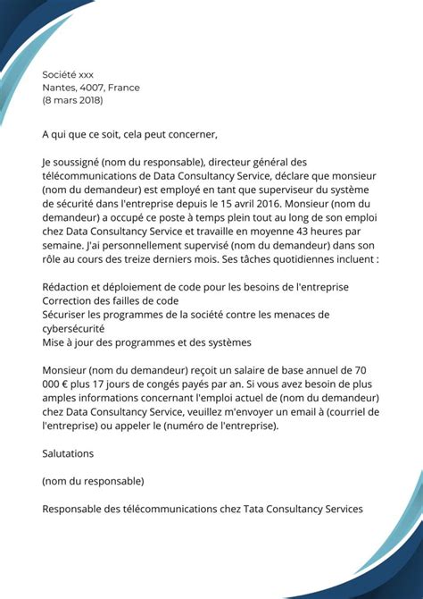 Exemple De Lettre De Preuve Dexpérience De Travail Pour Lentrée Express