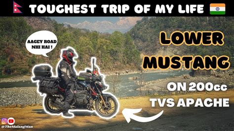 TOUGHEST RIDE OF MY LIFE LOWER MUSTANG On A 200cc MOTORCYCLE CAN I