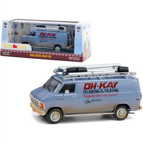 1986 Dodge Ram Van Blue (Dirty) \Oh-Kay Plumbing & Heating\\ Home Alone\ (1990) Movie, 1 - Kroger