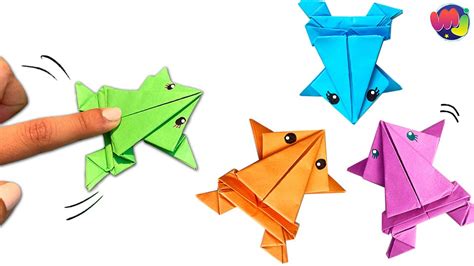 RANA SALTARINA ORIGAMI Tutorial Origami De Papel YouTube