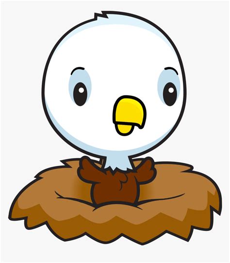 Clipart Baby Eagles Cute Bald Eagle Cartoon Hd Png Download