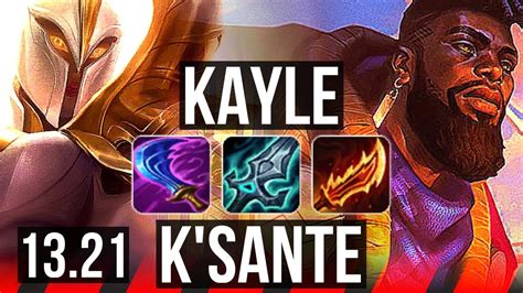 KAYLE Vs K SANTE TOP 3 1M Mastery 1500 Games Dominating KR