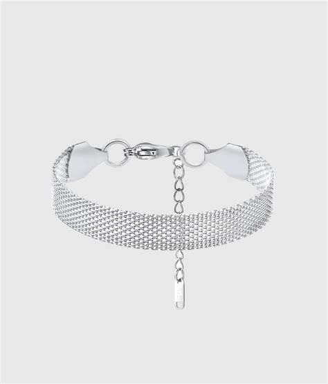 Silver Mesh Chain Bracelet Ouzeljewellery