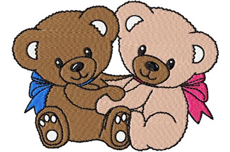 Teddy Bears Machine Embroidery Design File Pattern Vip Vp3