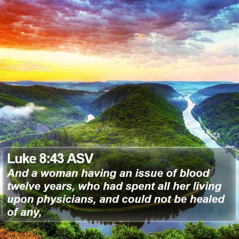 Luke 8 43 ASV Bible Verse Pictures