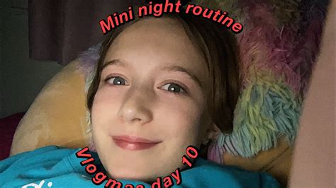 Mini Night Routine Vlogmas Day 10 Youtube